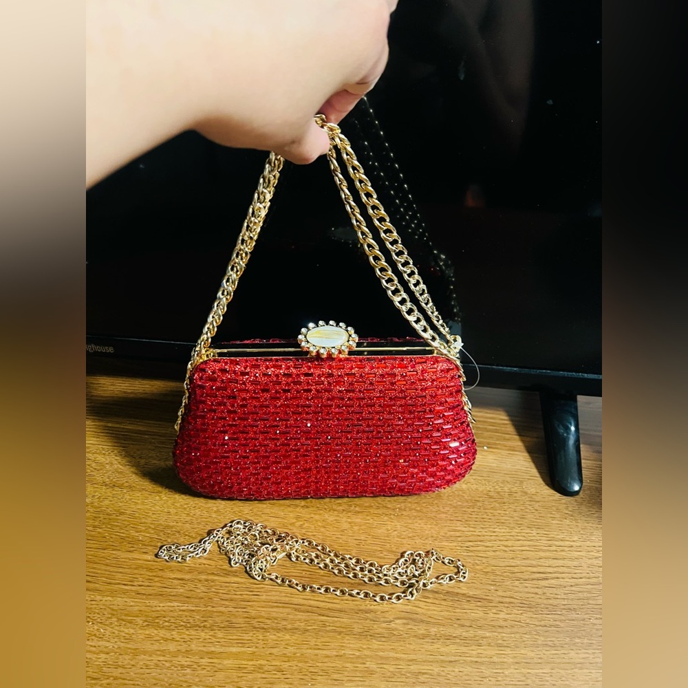 Elegant Red  Evening Bag
